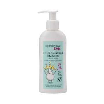 Crema hidratanta fata si corp, 150 ml, Gerovital Kids