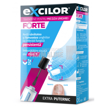 Excilor Forte Solutie - Tratament impotriva infectiei fungice a unghiei 30 ml