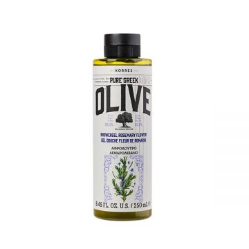 Gel de dus Rosemary Flower Pure Greek Olive, 250ml, Korres