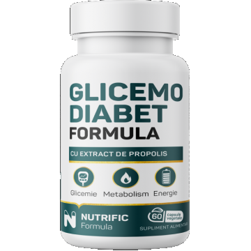 Glicemo Diabet Formula, 60 capsule, Nutrific