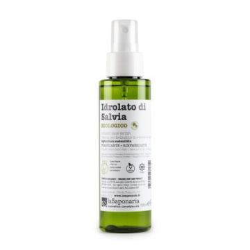 Hidrolat bio (apa florala) anti-inflamator de salvie, 100ml, La Saponaria