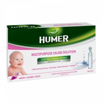 humer solutie izotonica sterila 0.9% 5ml ctx30 buc
