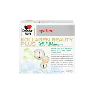 Kollagen System Beauty Plus, 30 flacoane, Doppelherz