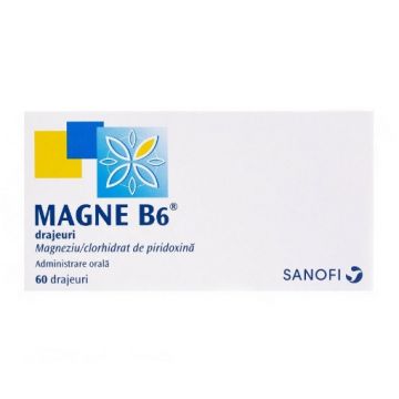 Magne B6 470mg/5mg - 60 drajeuri