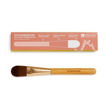 Pensula din bambus pentru aplicarea tratamentelor faciale Wonderbrush, 1 bucata, La Saponaria