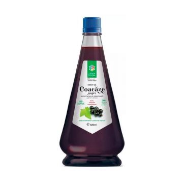 Sirop natural de Coacaz Negru presat la rece, 520 ml, Steaua Divina