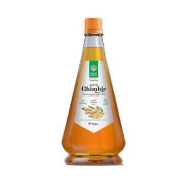 Sirop natural de Ghimbir presat la rece, 520ml, Steaua Divina