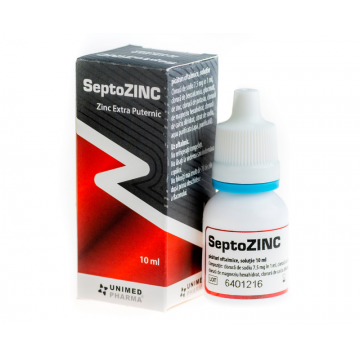 Solutie izotonica SeptoZINC, 10ml, Unimed Pharma
