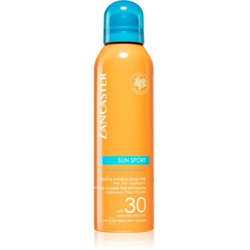 Spray de corp cu protectie solara SPF30 Sun Sport Invisible Mist, 200ml, Lancaster