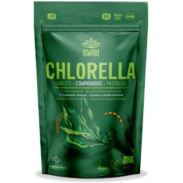 Chlorella bio sub forma de tablete, 140 tablete, Iswari