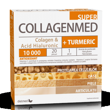 CollagenMed Super 10.000 + Turmeric 20 plicuri