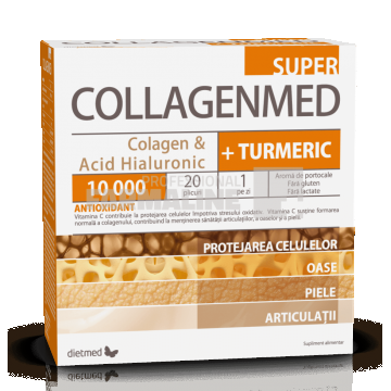 CollagenMed Super 10.000 + Turmeric 20 plicuri