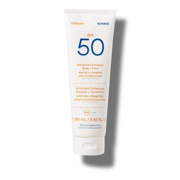 Emulsie corp si par SPF 50 Yoghurt Sun, 250ml, Korres