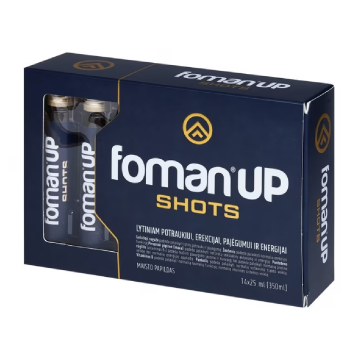 Foman UP Shots erectie, potenta, libidou, 14 bucati x 25 ml, Valentis