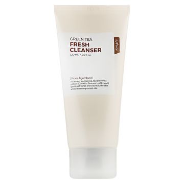 Gel de curatare pentru ten cu ceai verde Fresh Cleanser, 120ml, Isntree