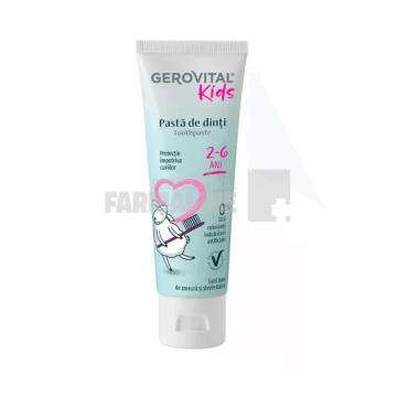 Gerovital Kids Pasta de dinti pentru copii 2 - 6 ani 50 ml