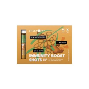 Greenify Immunity boost Shots pentru imunitate, 14 bucati x 25 ml, Valentis