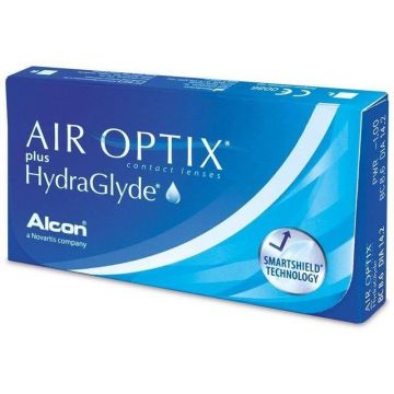 Lentile de contact, -3.75 Air Optix HydraGlyde, 6 bucăți, Alcon