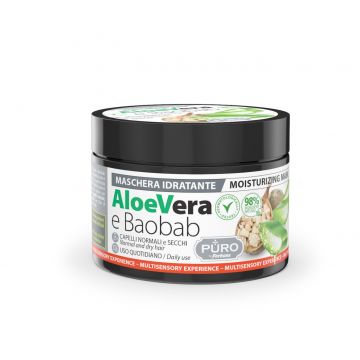 Masca de par cu aloe si ulei de baobab, 250ml, Puro by Forhans