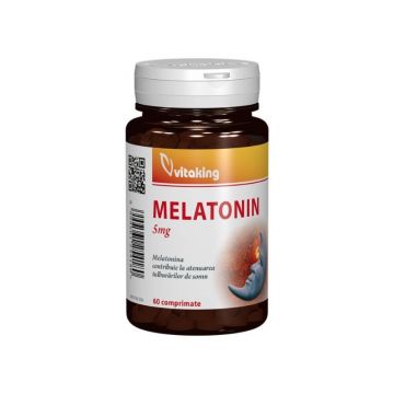 Melatonina 5mg, 60 comprimate, Vitaking