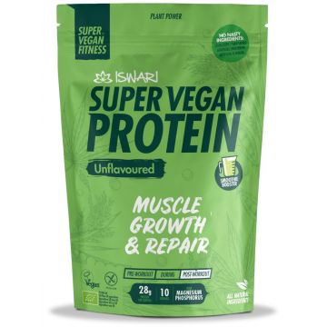 Proteina Super Vegan bio fara aroma, 875g, Iswari
