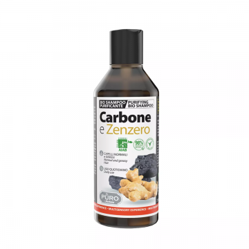 Sampon cu ghimbir si carbune, 250ml, Puro by Forhans