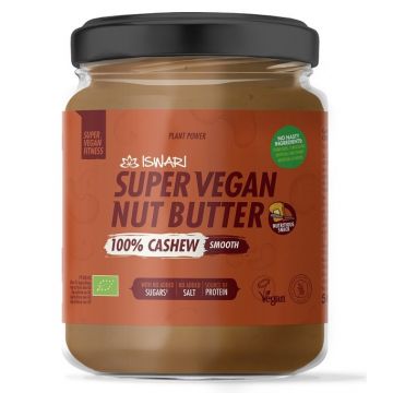 Unt Super Vegan Fin din caju bio fara zahar, 500g, Iswari