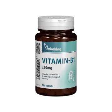 Vitamina B1 250mg, 100 comprimate, Vitaking