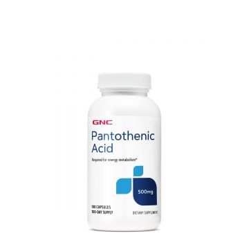 Acid Pantotenic 500mg, 100 capsule, GNC