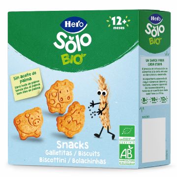 Biscuiti in forma de animale Solo +12 luni, 100g, Hero Baby