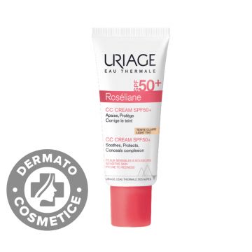 Crema CC anti-roseata cu SPF 50+ Roseliane, 40ml, Uriage