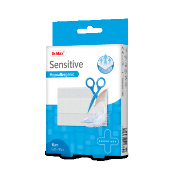 Dr.Max Plasturi sensitive sterili 6 x 10cm, 10 bucati