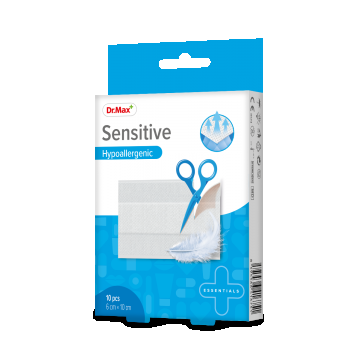 Dr. Max Plasturi sensitive sterili 6 x 10cm, 10 bucati