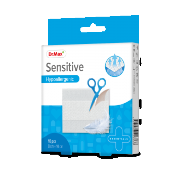 Dr.Max Plasturi sensitive sterili 8 x 10cm, 10 bucati