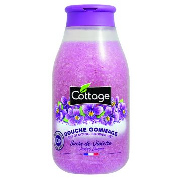 Gel de dus scrub Violete, 270ml, Cottage