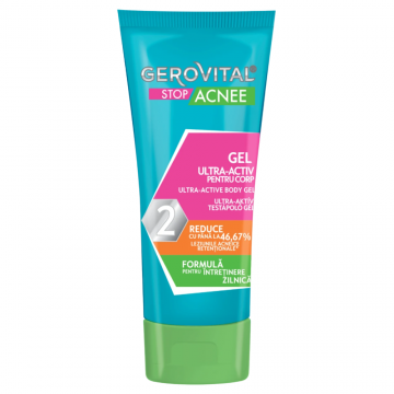 Gel ultra-activ pentru corp Stop Acnee, 50ml, Gerovital