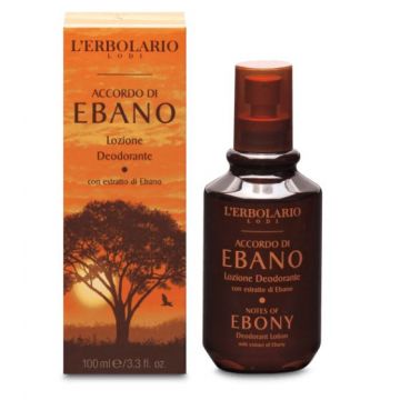 L'Erbolario Deodorant lotiune Notes Of Ebony, 100ml