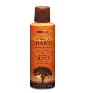 L'Erbolario Spuma de ras Notes Of Ebony, 200ml