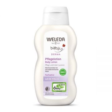 Lotiune de corp cu nalba alba Baby Derma, 200ml, Weleda