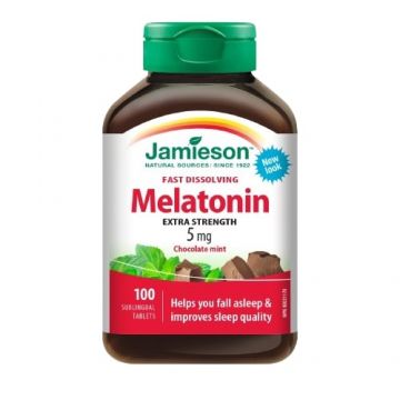 Melatonina 5mg, 100 tablete sublinguale, Jamieson