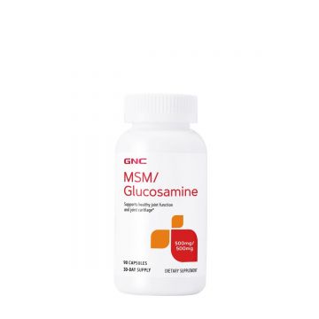 MSM si Glucozamina 500mg, 90 capsule, GNC