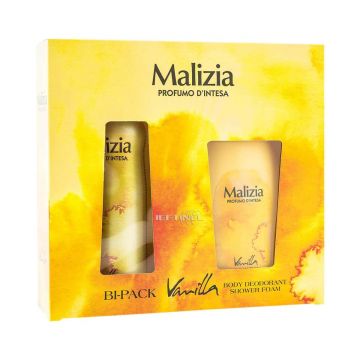 Pachet Deodorant spray Vanilla 150ml + Gel de dus Vanilla 250ml, Malizia
