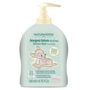 Sapun lichid delicat pentru maini si fata bebelusi Bio, 200ml, Naturaverde