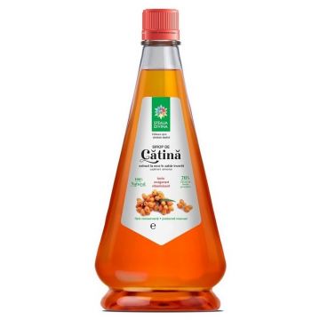 Sirop natural de catina presat la rece, 250ml, Steaua Divina