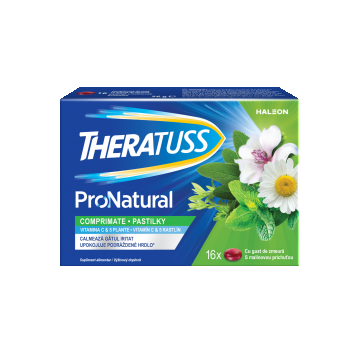 Theratuss Natural comprimate de supt, 16 comprimate, Haleon