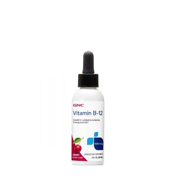 Vitamina B-12 Lichida cu aroma naturala de cirese, 60ml, GNC