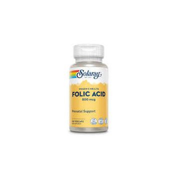 Acid Folic 800 mcg Solaray, 30 capsule, Secom