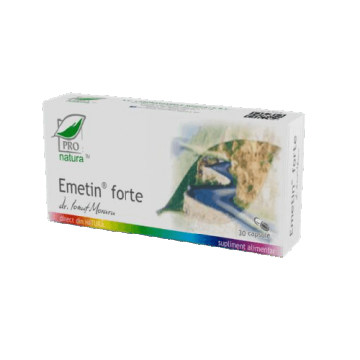 Emetin Forte, 30 capsule, Pro Natura