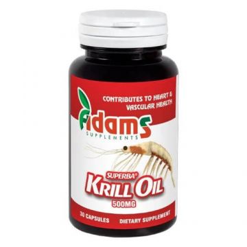 Krill Oil 500 mg, 30 tablete, Adams Vision