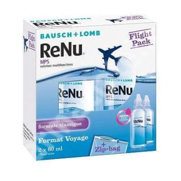 Picaturi pentru dezinfectarea lentilelor de contact Renu MultiPlus, 2x60 ml, Bausch Lomb